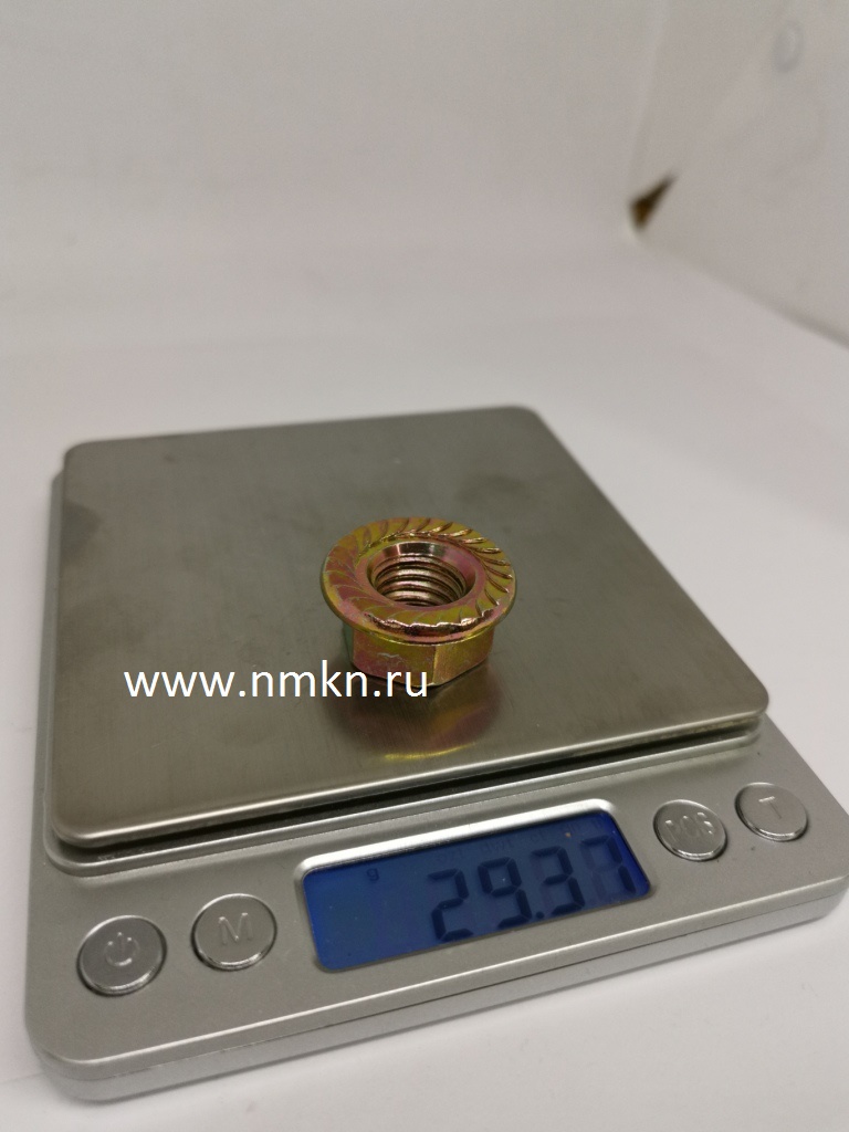 Гайка с фланцем 14 оцинк. DIN 6923 Гайка с фланцем 14 оцинк. DIN 6923